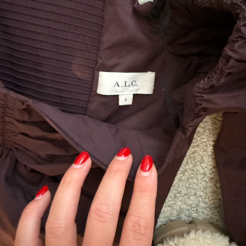 A.L.C. Deep Plum mini dress